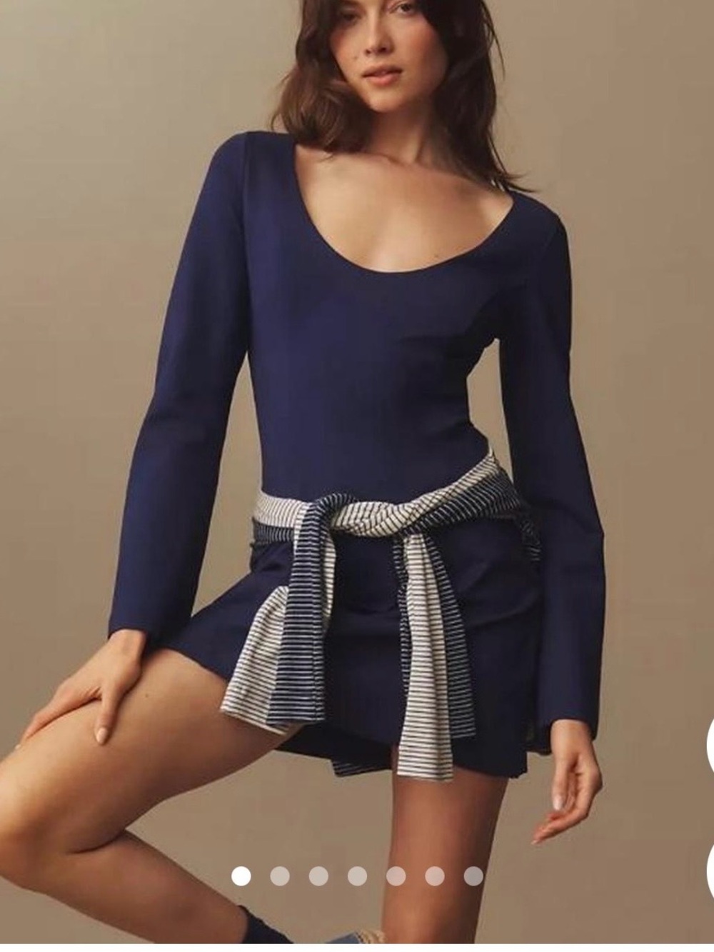 Anthropologie Maeve Deep Navy dress sz M